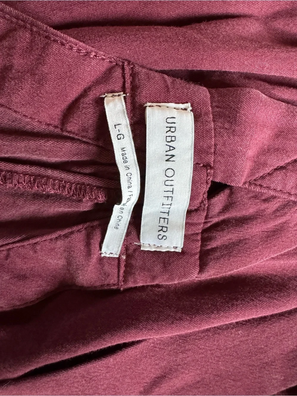 Sleeveless Cross-Back Jumpsuit in Deep Wine - Picture 3 of 3